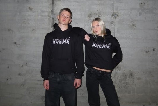 KRÉME Black Stud Hoodie